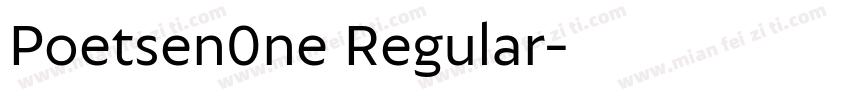 Poetsen0ne Regular字体转换